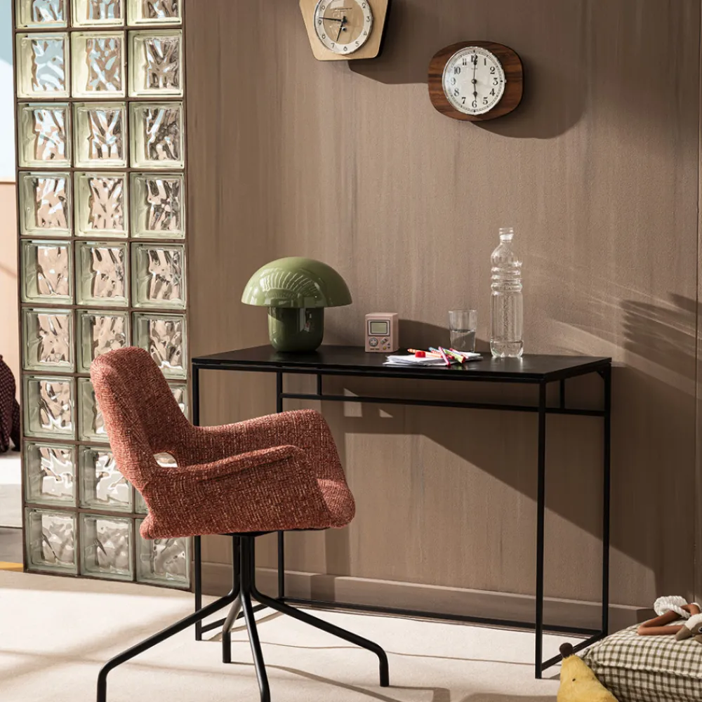 Drawer KENDO Chaise de bureau pivotante en tissu et métal