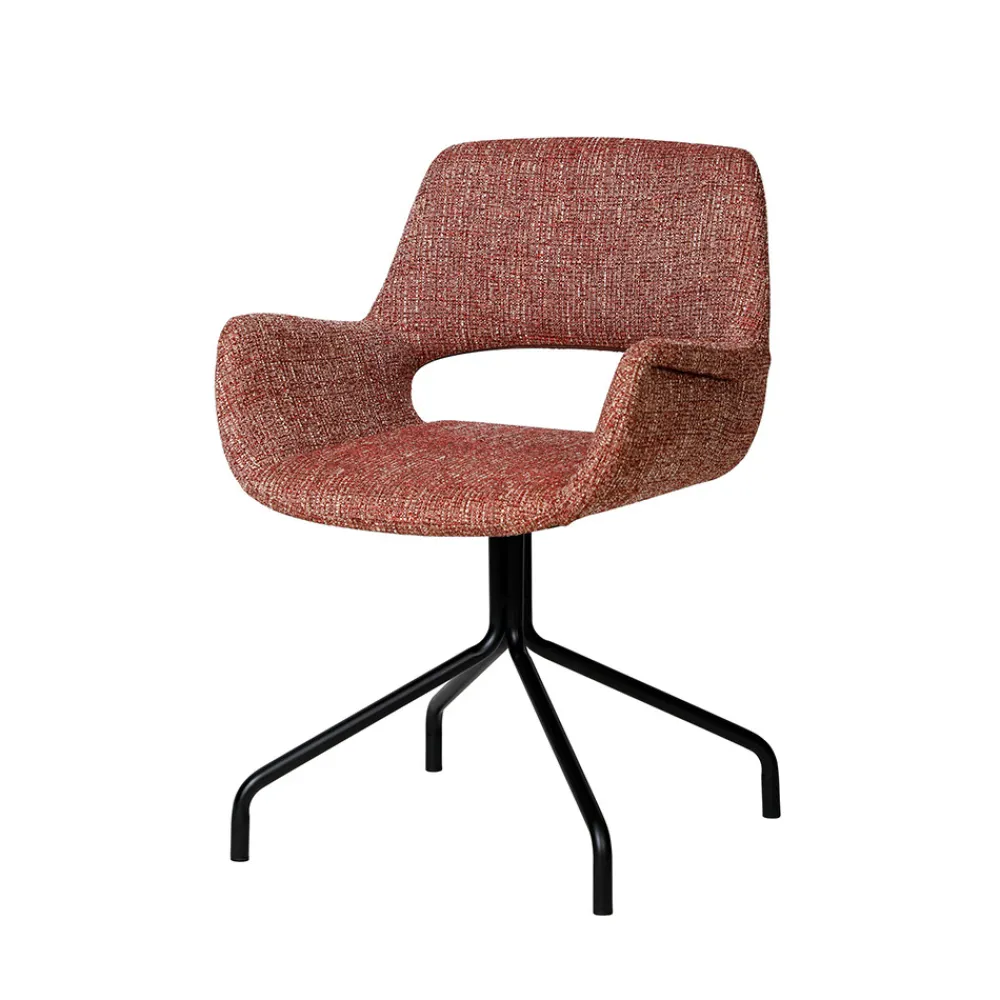 Drawer KENDO Chaise de bureau pivotante en tissu et métal