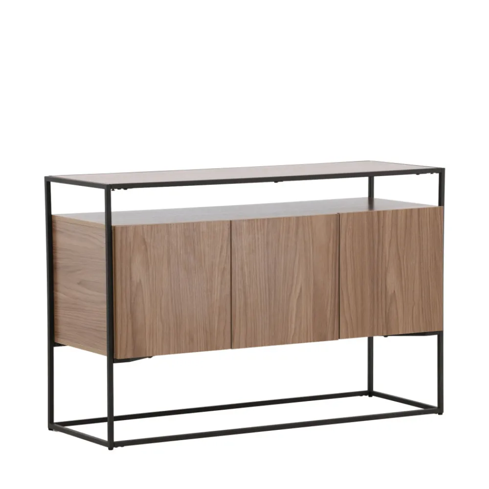 Venture Home KINGSPORT Buffet 3 portes en bois et métal L120cm
