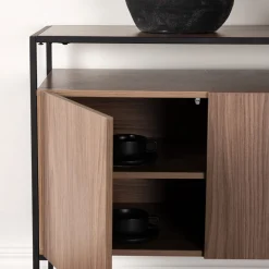 Venture Home KINGSPORT Buffet 3 portes en bois et métal L120cm