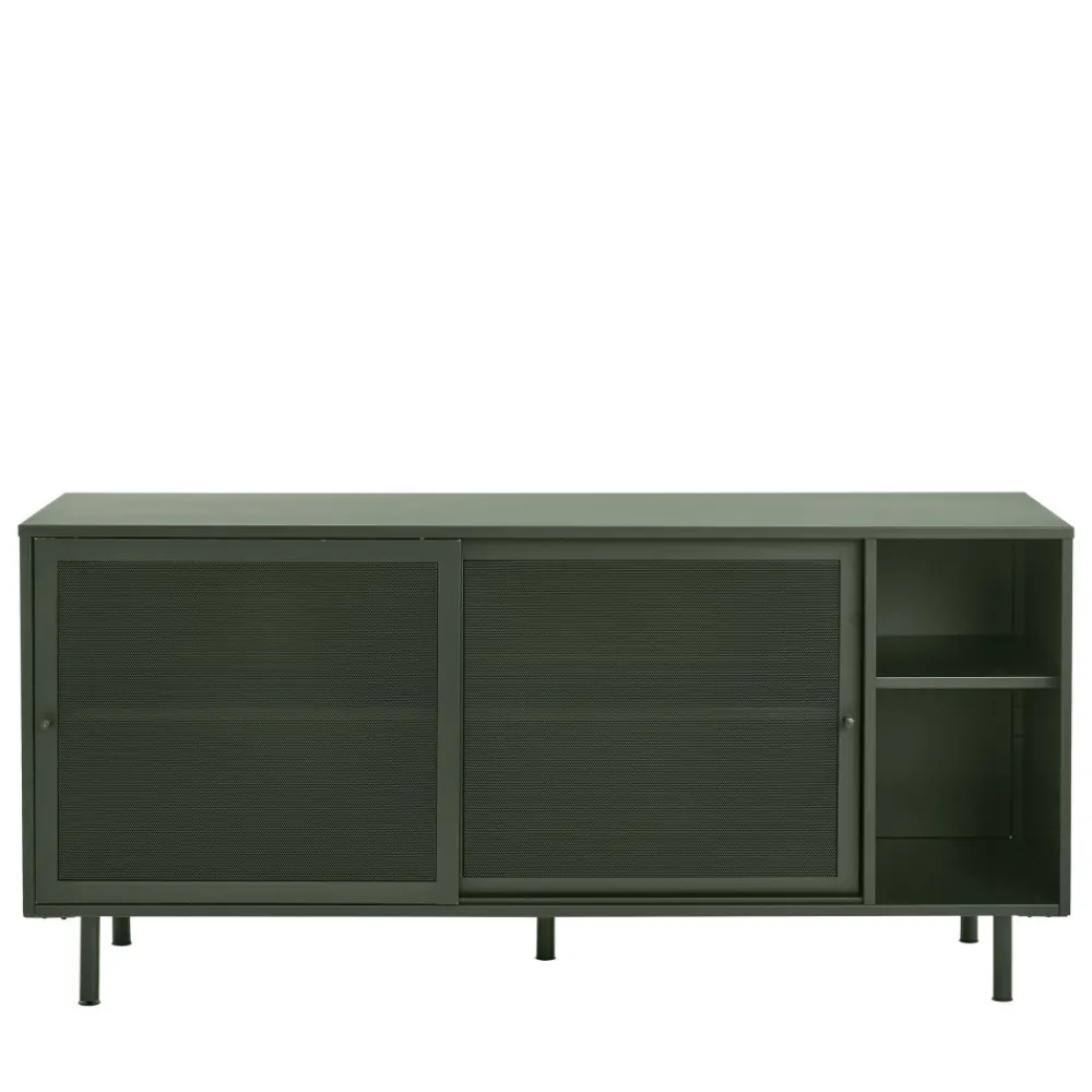 No name KISO Buffet 2 portes, 2 niches en métal L160cm