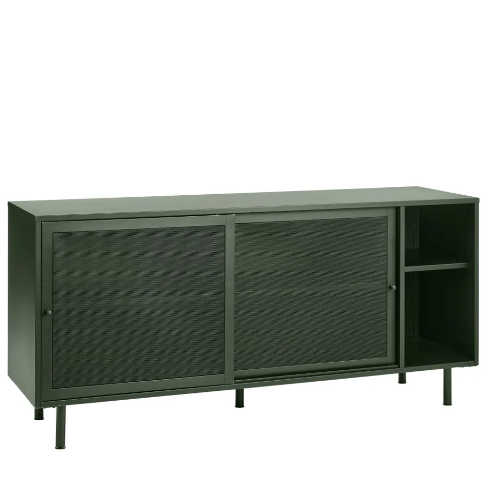 No name KISO Buffet 2 portes, 2 niches en métal L160cm