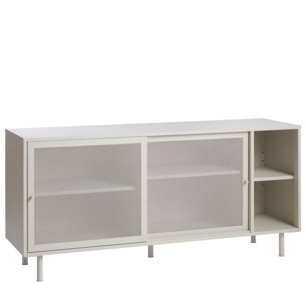 No name KISO Buffet 2 portes, 2 niches en métal L160cm
