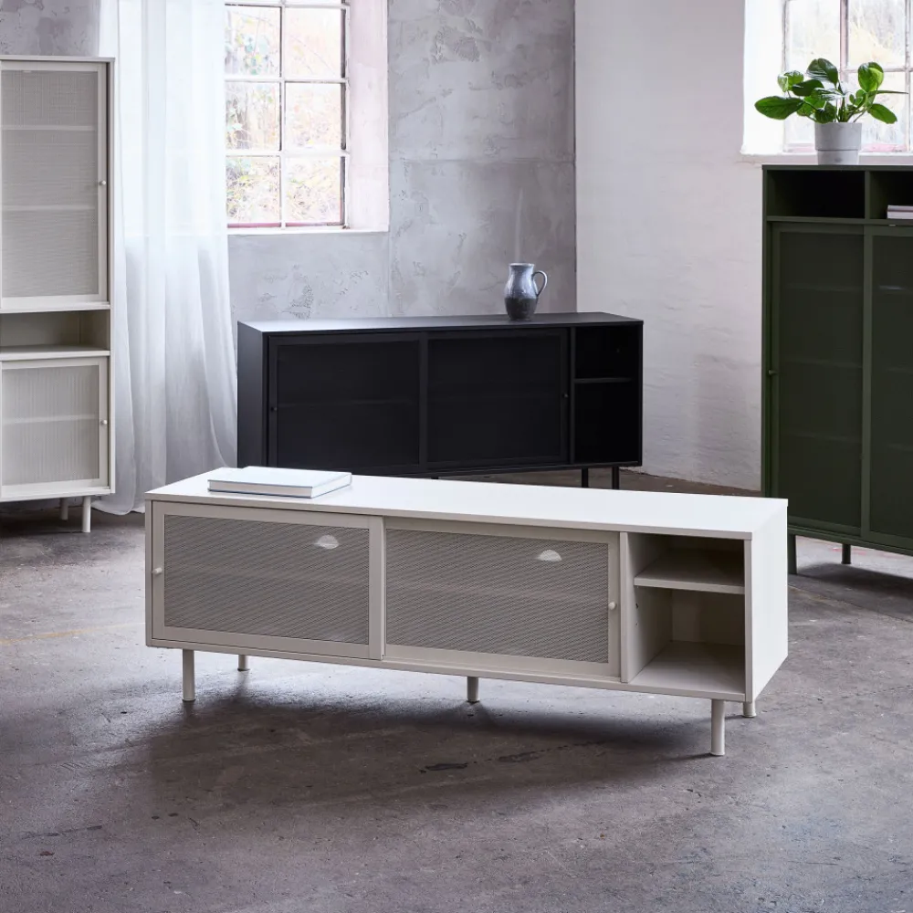 No name KISO Buffet 2 portes, 2 niches en métal L160cm