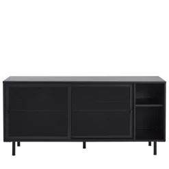 No name KISO Buffet 2 portes, 2 niches en métal L160cm