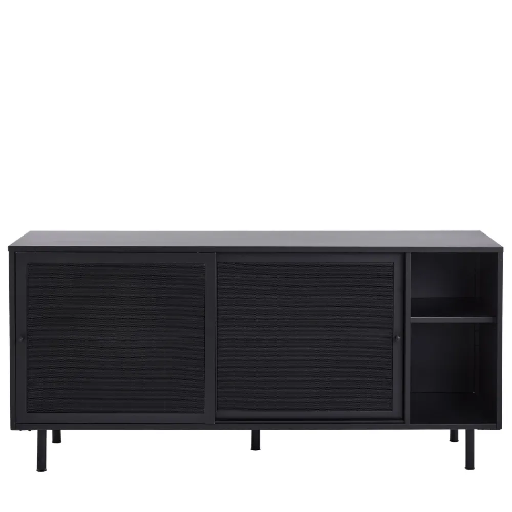 No name KISO Buffet 2 portes, 2 niches en métal L160cm