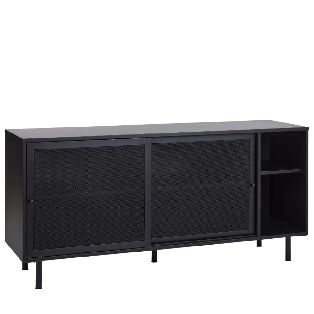 No name KISO Buffet 2 portes, 2 niches en métal L160cm
