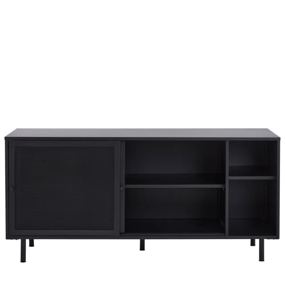 No name KISO Buffet 2 portes, 2 niches en métal L160cm