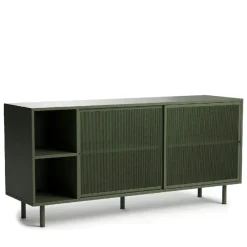 No name KISO Buffet 2 portes, 2 niches en métal L160cm
