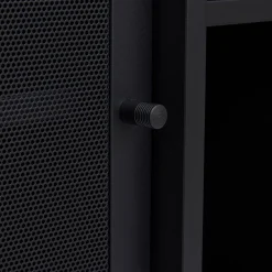 No name KISO Buffet 2 portes, 2 niches en métal L160cm