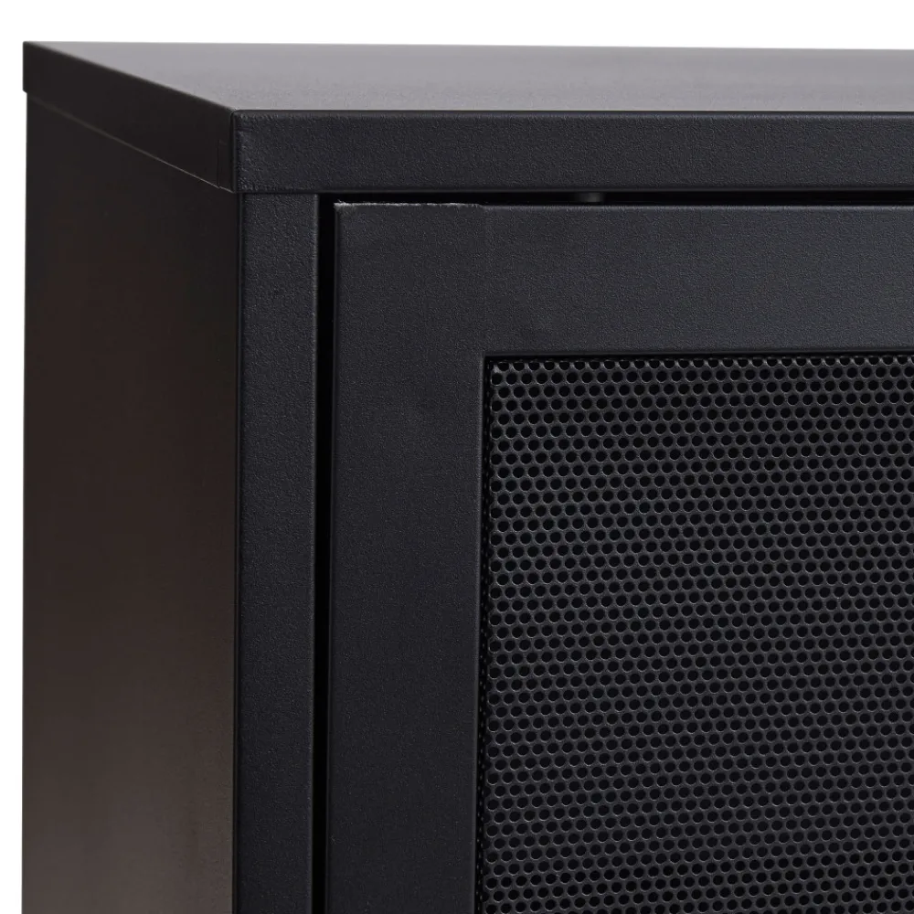 No name KISO Buffet 2 portes, 2 niches en métal L160cm