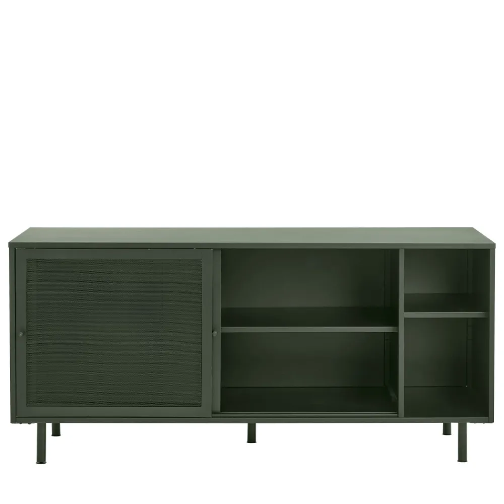 No name KISO Buffet 2 portes, 2 niches en métal L160cm