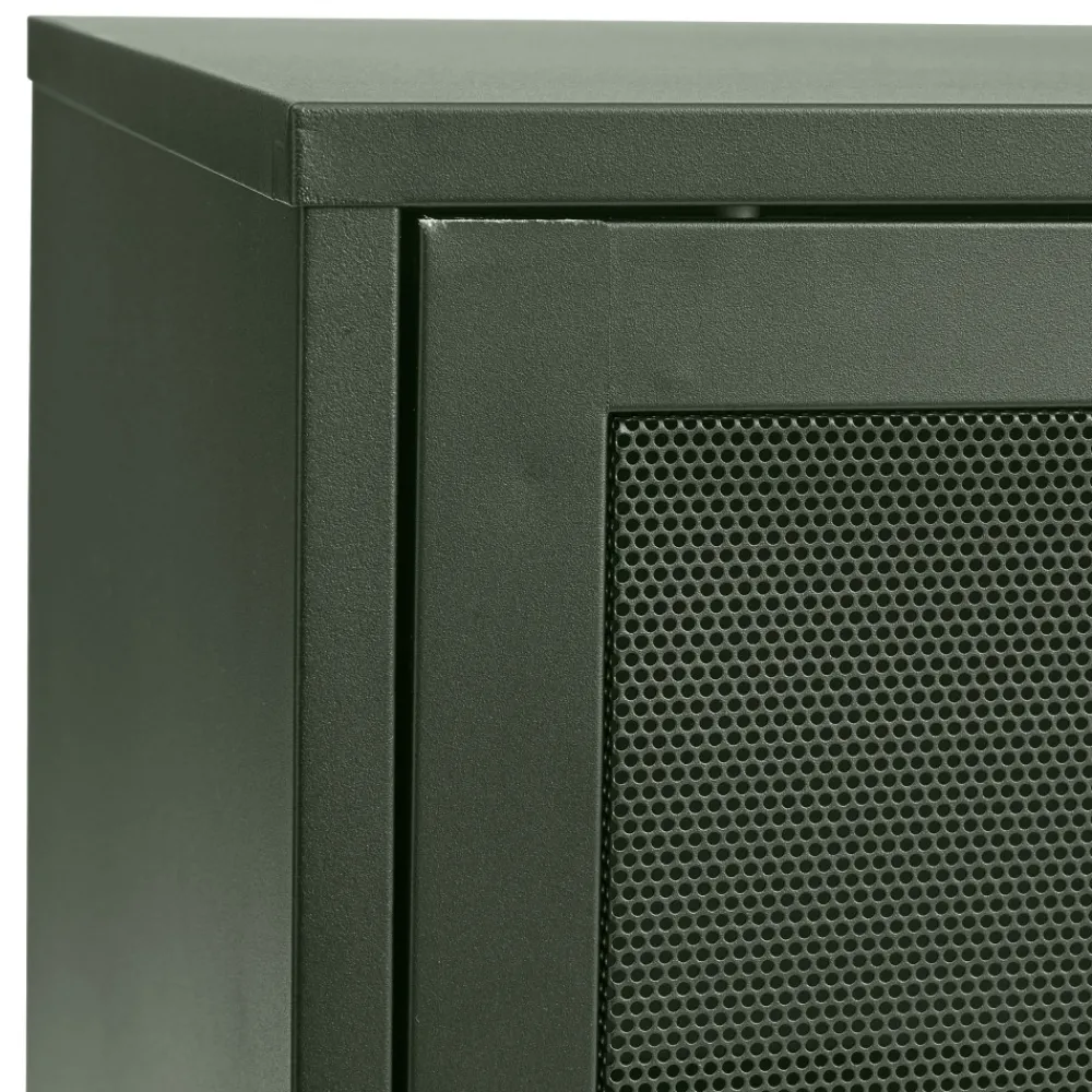 No name KISO Buffet 2 portes, 2 niches en métal L160cm