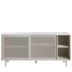 No name KISO Buffet 2 portes, 2 niches en métal L160cm