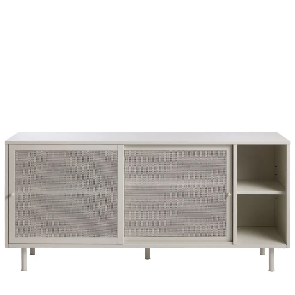 No name KISO Buffet 2 portes, 2 niches en métal L160cm