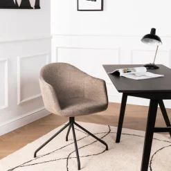 Drawer KOOIJ Chaise de bureau en tissu et métal