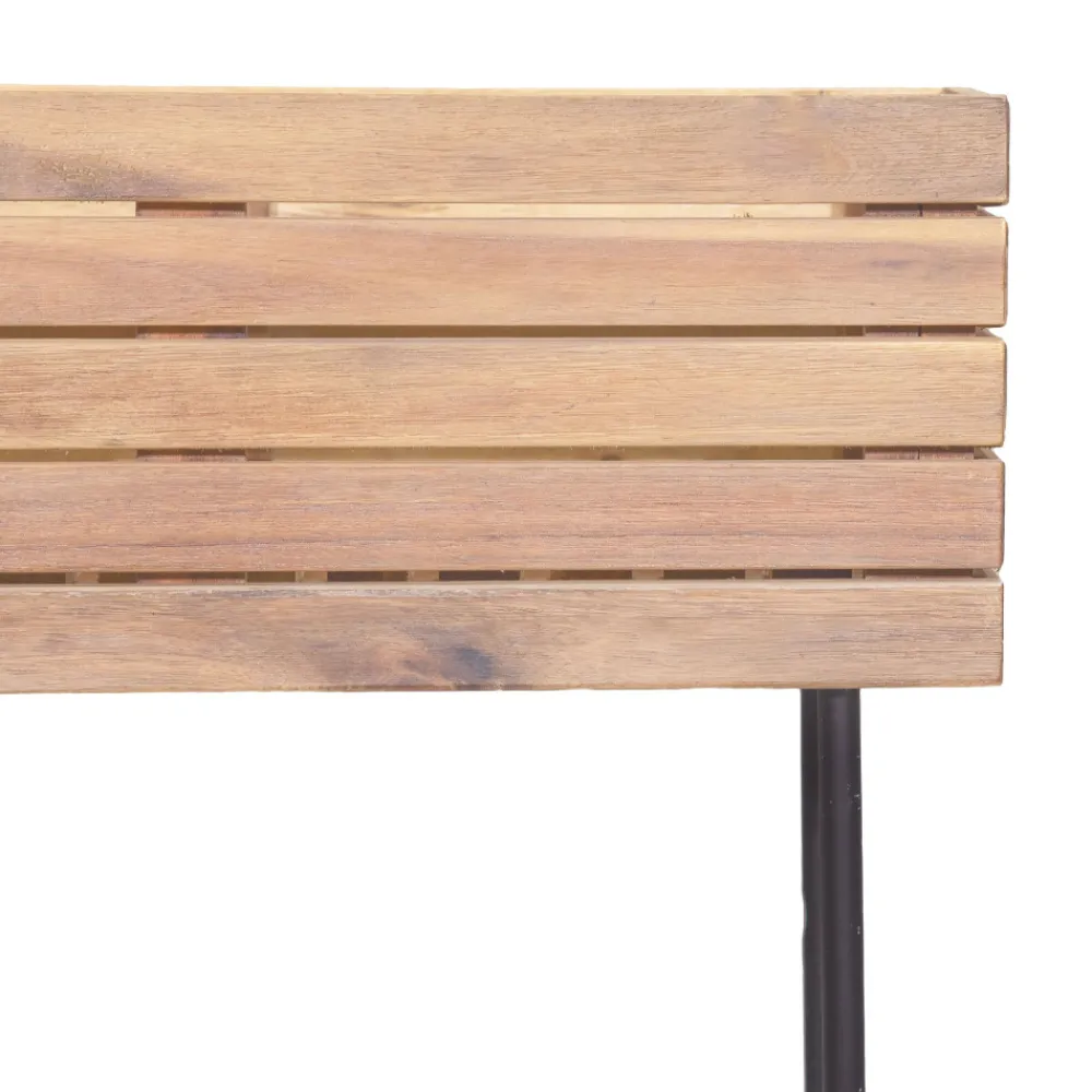 Drawer KORA Jardinière en bois et métal H 62 cm