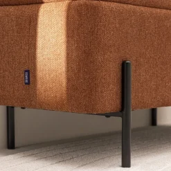 Drawer KOS Banc coffre en tissu et métal L100cm