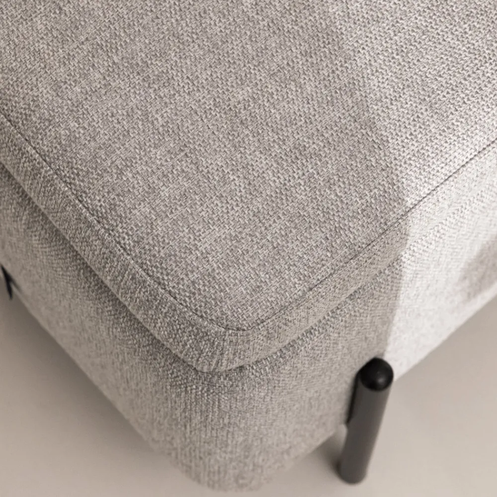 Drawer KOS Banc coffre en tissu et métal L100cm