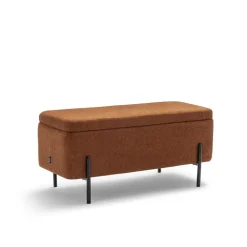 Drawer KOS Banc coffre en tissu et métal L100cm