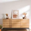 Drawer KROKOM Buffet 2 portes 3 tiroirs en bois et métal L180cm