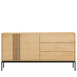 Drawer KROKOM Buffet 2 portes 3 tiroirs en bois et métal L180cm
