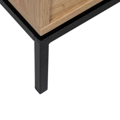 Drawer KROKOM Buffet 2 portes 3 tiroirs en bois et métal L180cm