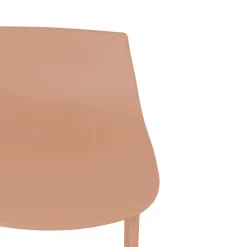 Drawer LAMER Lot de 4 chaises de bar en plastique et métal H66cm