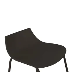 Drawer LAMER Lot de 4 chaises de bar en plastique et métal H66cm