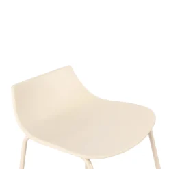 Drawer LAMER Lot de 4 chaises de bar en plastique et métal H66cm