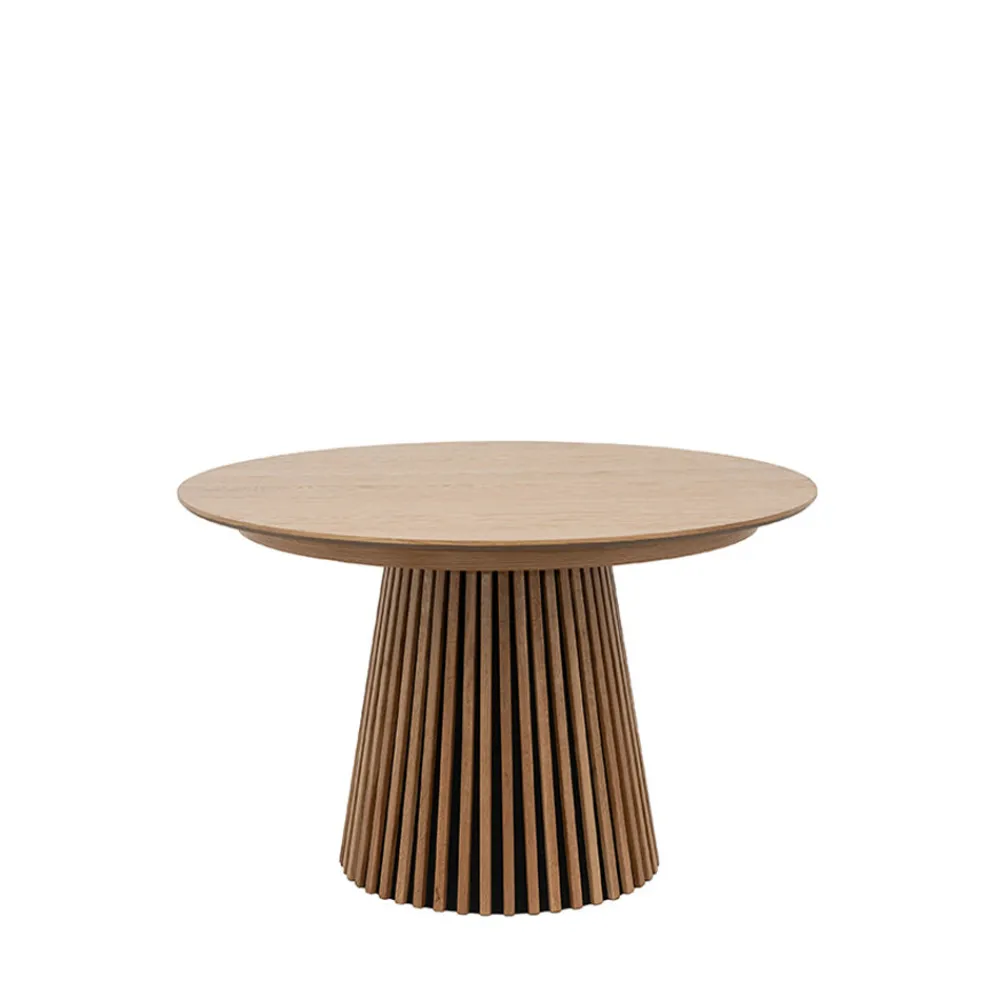 Drawer LEA Table à manger extensible 4 à 8 personnes en bois ø120-200x120cm