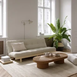 Karup Design LEAN Canapé convertible en bois naturel et tissu