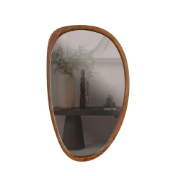 Woood LEIF Miroir organique en bois 64x38cm