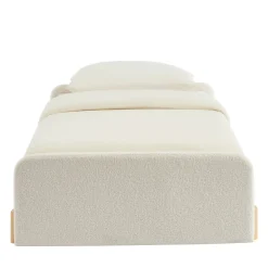 Enfant No name LEONA Lit enfant en tissu bouclette 90x190cm