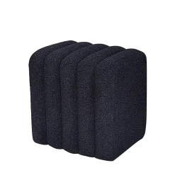 Drawer LETO Pouf rembourré en tissu bouclette