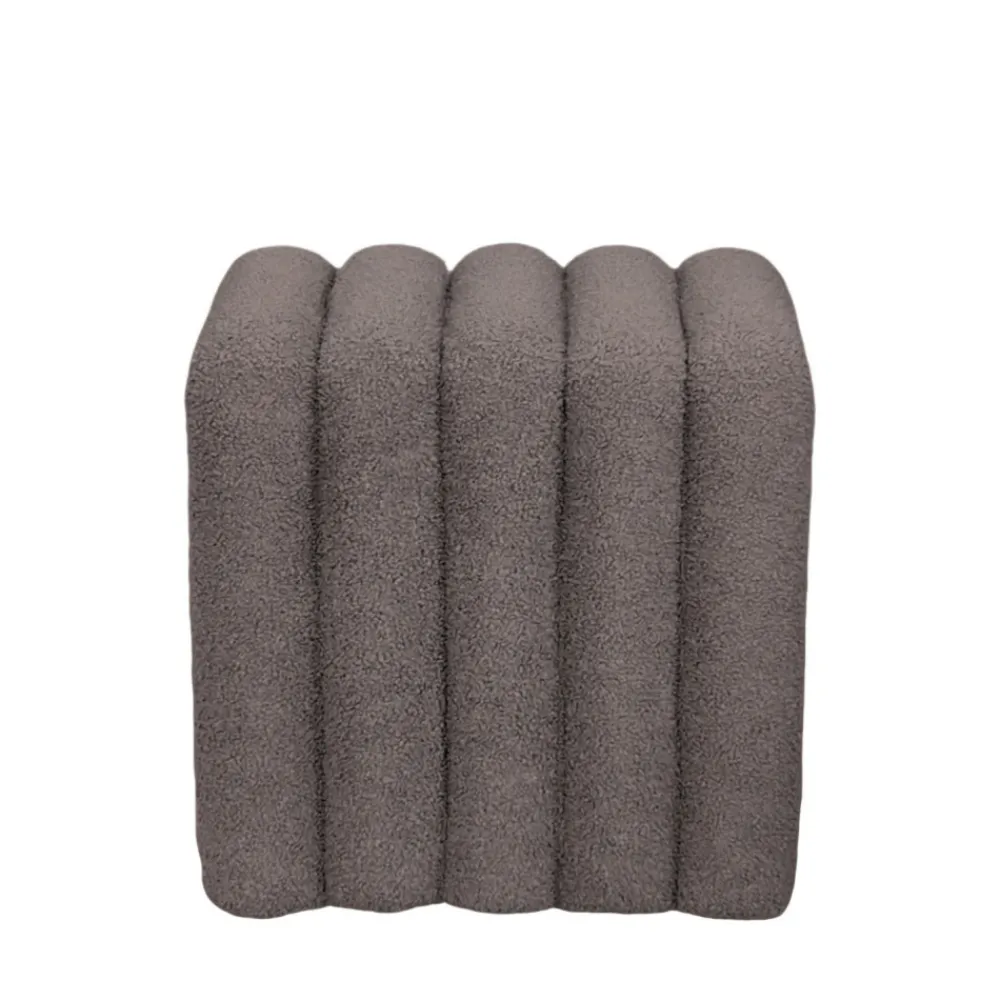 Drawer LETO Pouf rembourré en tissu bouclette