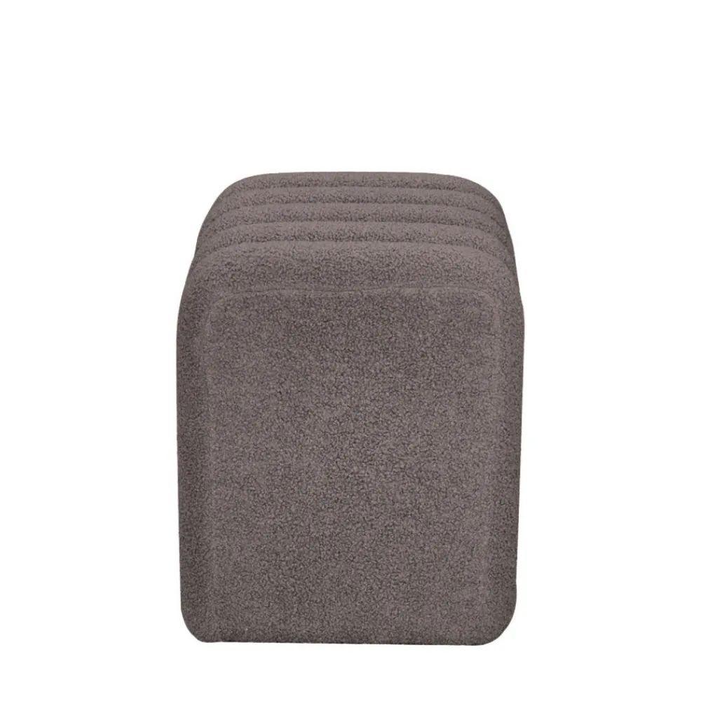 Drawer LETO Pouf rembourré en tissu bouclette