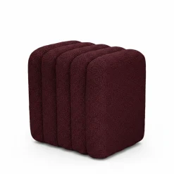 Drawer LETO Pouf rembourré en tissu bouclette
