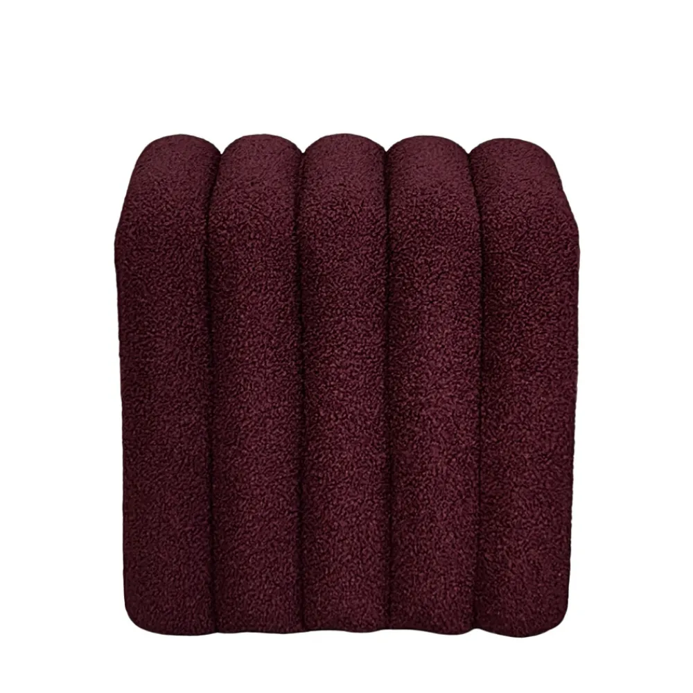 Drawer LETO Pouf rembourré en tissu bouclette