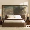 Drawer LIBERIA Lit coffre en tissu chenille 160x200cm