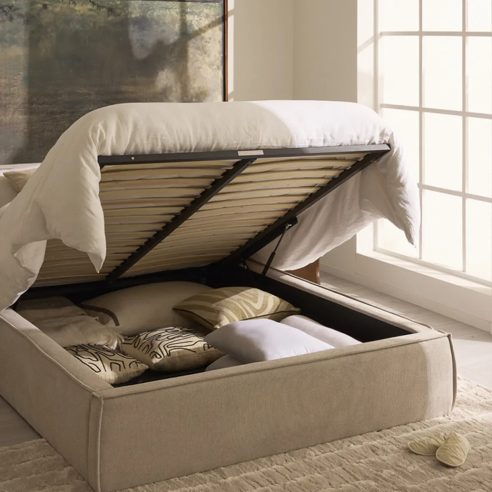Drawer LIBERIA Lit coffre en tissu 160x200cm
