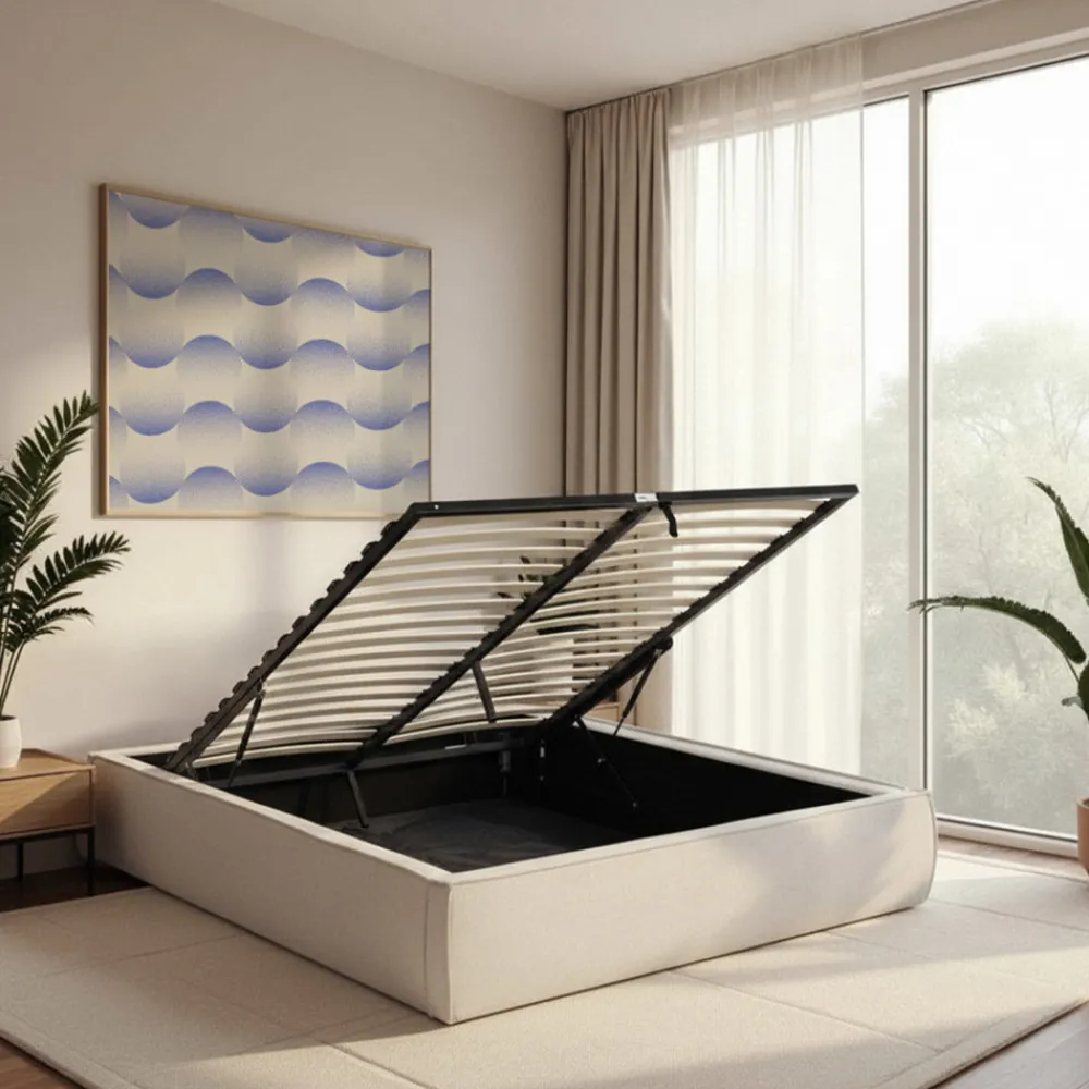Drawer LIBERIO Lit coffre en tissu 160x200cm