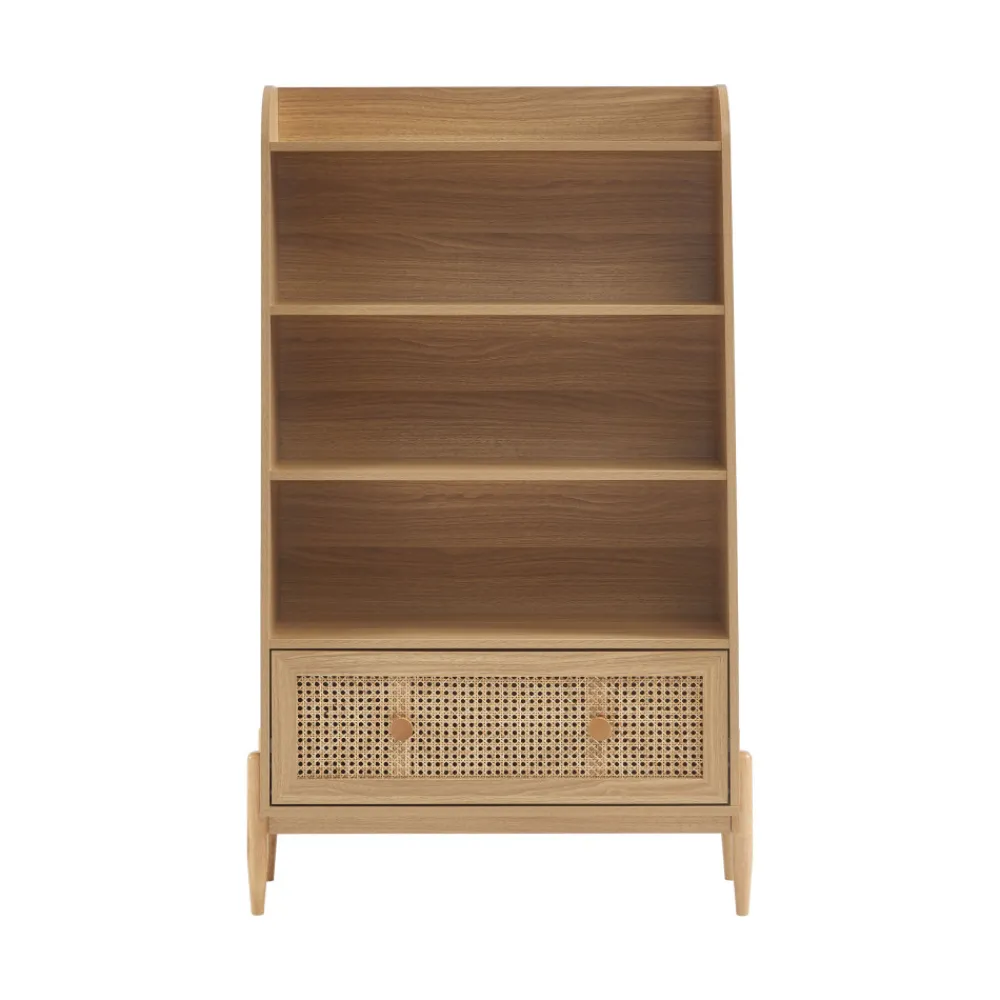 Enfant No name LILOU Bibliothèque enfant en bois et cannage H140cm