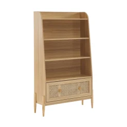Enfant No name LILOU Bibliothèque enfant en bois et cannage H140cm
