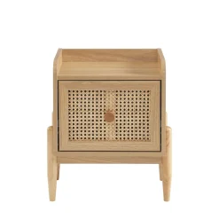 Enfant No name LILOU Table de chevet enfant 1 tiroir en bois et cannage