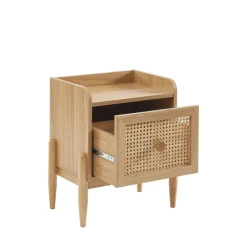 Enfant No name LILOU Table de chevet enfant 1 tiroir en bois et cannage