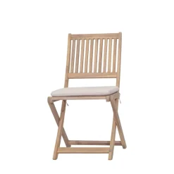 Drawer LINA Lot de 2 chaises pliantes de jardin en bois