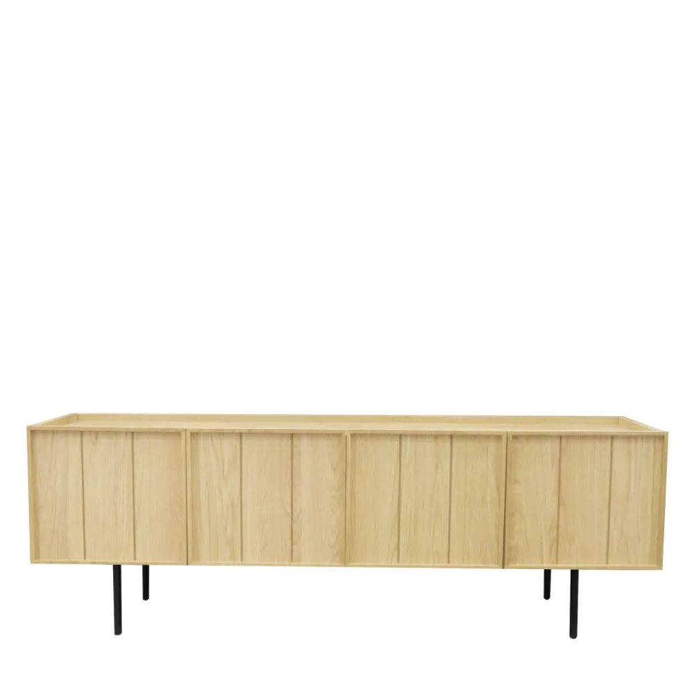 Drawer LINES Meuble TV 4 portes en bois L160cm