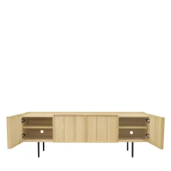 Drawer LINES Meuble TV 4 portes en bois L160cm
