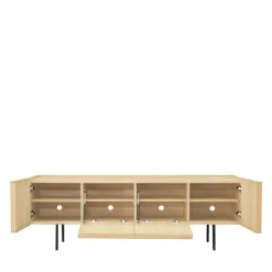 Drawer LINES Meuble TV 4 portes en bois L160cm